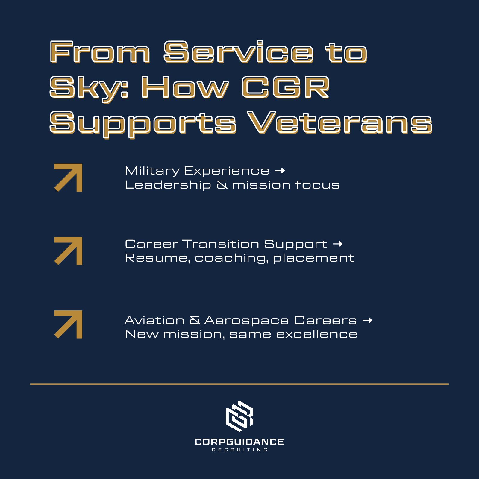 From Service toSky – How CGRSupports Veterans