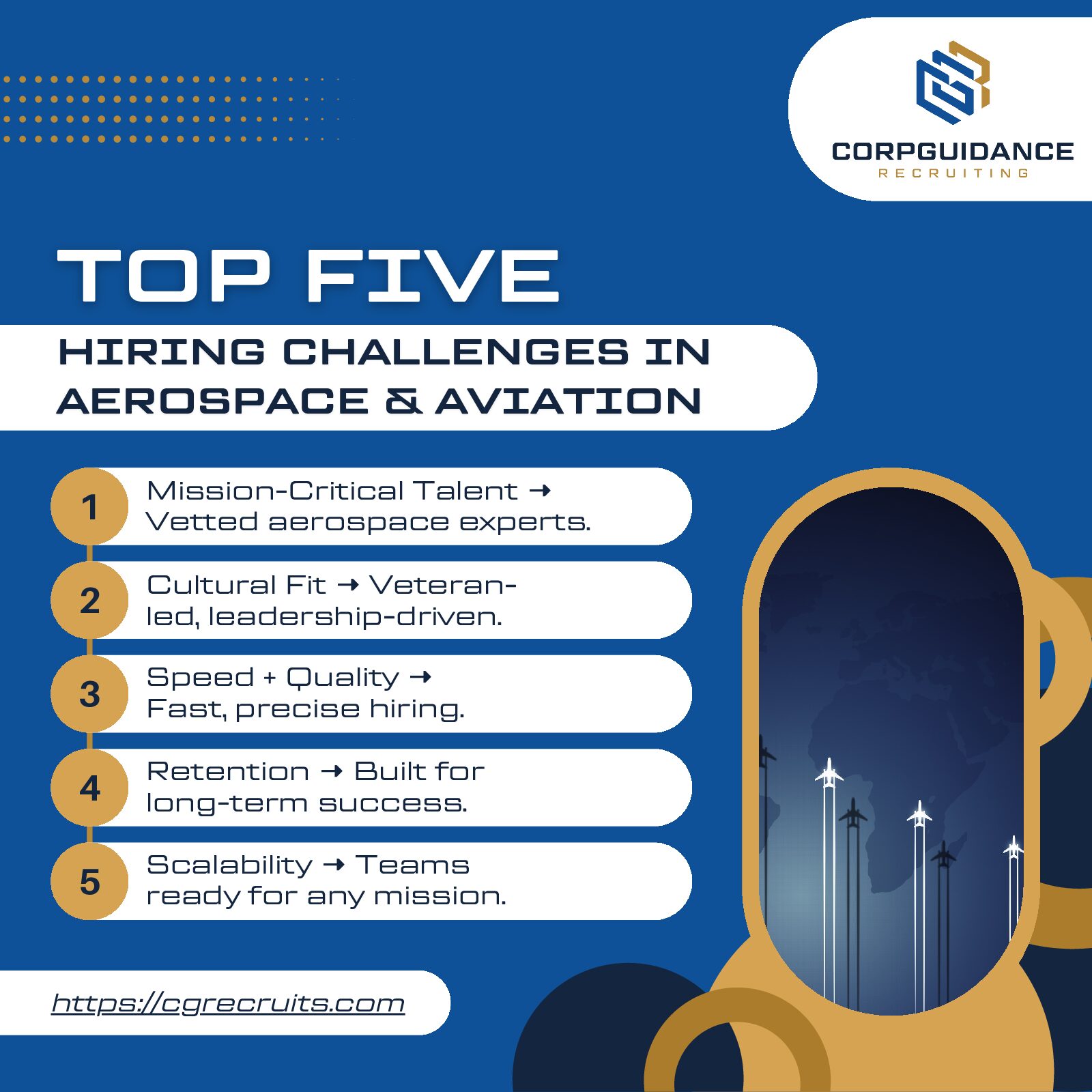 Top Five Hiring Challenges In Aerospace & Aviation