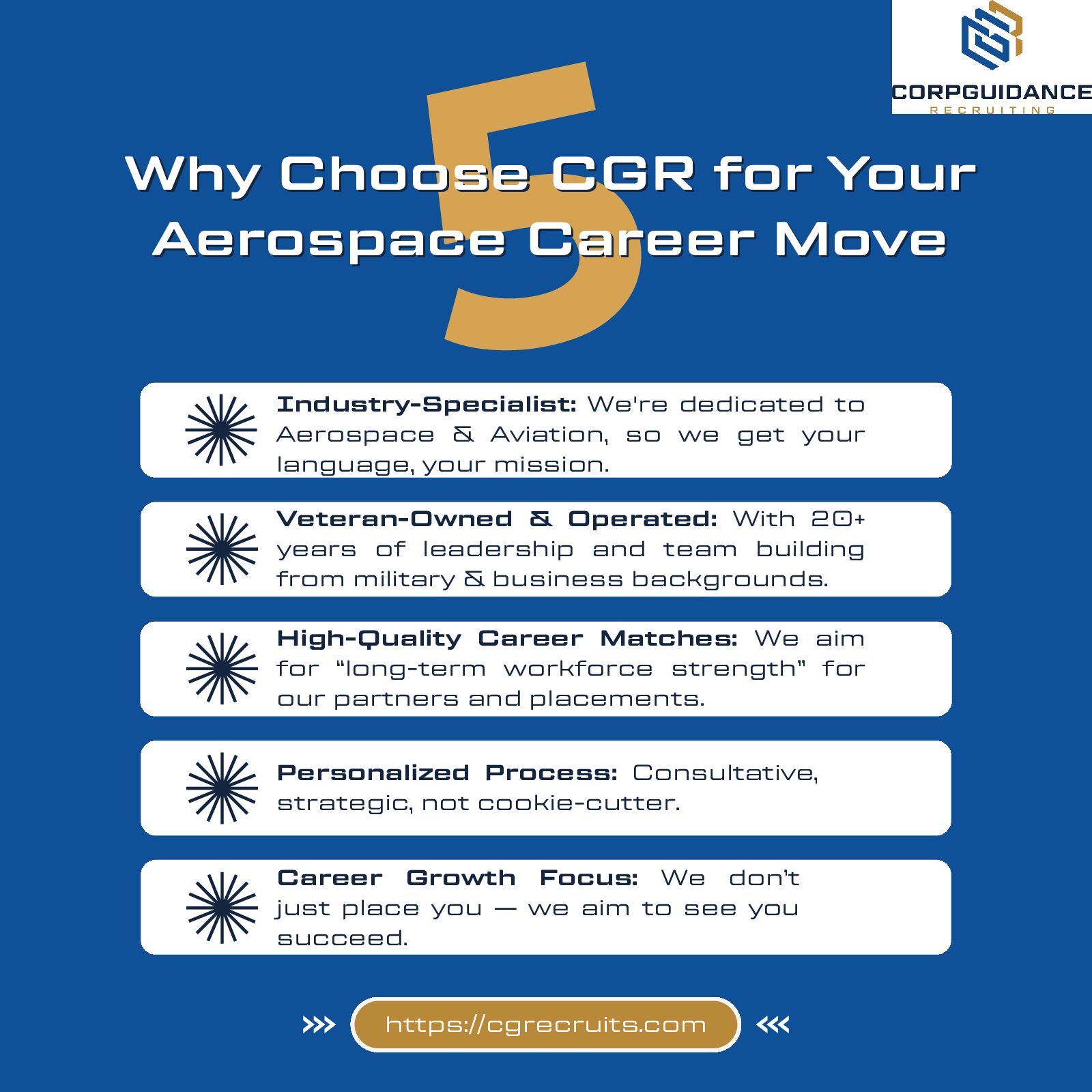Why Choose CGR for Your Aerospace Career Move